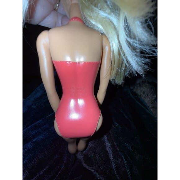 Mattel Barbie Doll Red One Piece Bathing suit Fashion - Picture 6 of 9